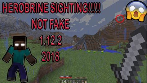 herobrine sighting 2018 not fake minecraft 1.13 must watch|Herobrine .